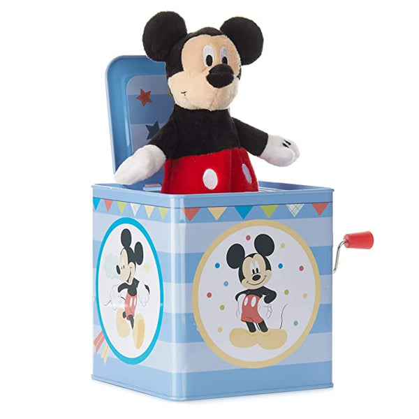 Disney Baby Mickey Mouse Jack-in-The-Box Musical Toy for Babies, Multi