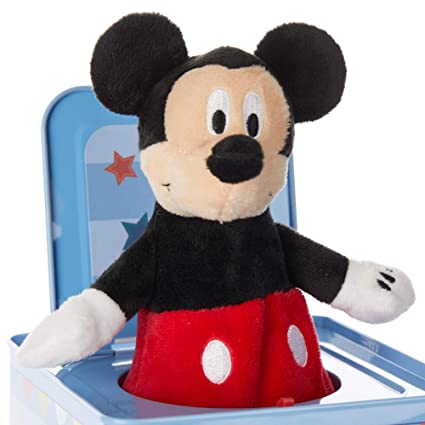 Disney Baby Mickey Mouse Jack-in-The-Box Musical Toy for Babies, Multi